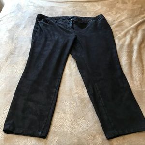 Michel Studio petite black faux animal texture jeans Size 20